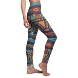 Casual Leggings Ethnic Print