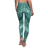 Casual Leggings Tribal Green