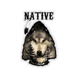 Stickers Arrowhead Wolf
