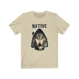 Short Sleeve Tee Unisex Native Wolf