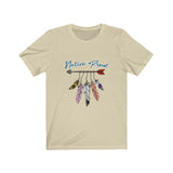 Short Sleeve Tee Unisex Native Proud Hanging Feathers