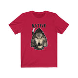 Short Sleeve Tee Unisex Native Wolf