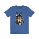 Short Sleeve Tee Unisex Native Wolf