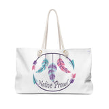 Weekender Bag Circle NP Feathers