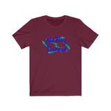 Short Sleeve Tee Unisex NP Blue Feathers