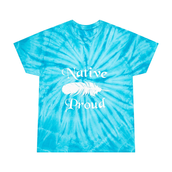 Tie-Dye Tee Native Proud One Feather