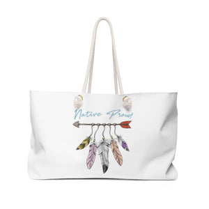 Weekender Bag Native Proud Arrow & Feathers