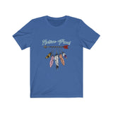 Short Sleeve Tee Unisex Native Proud Hanging Feathers