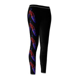 Casual Leggings Double Feather Side