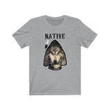 Short Sleeve Tee Unisex Native Wolf