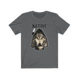 Short Sleeve Tee Unisex Native Wolf