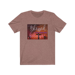 Short Sleeve T-shirt Unisex Jersey Blessed