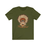 Short Sleeve Tee Unisex Wolf Headdress