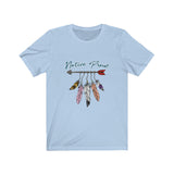 Short Sleeve Tee Unisex Native Proud Hanging Feathers