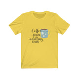 Short Sleeve T-shirt Unisex Jersey Coffee