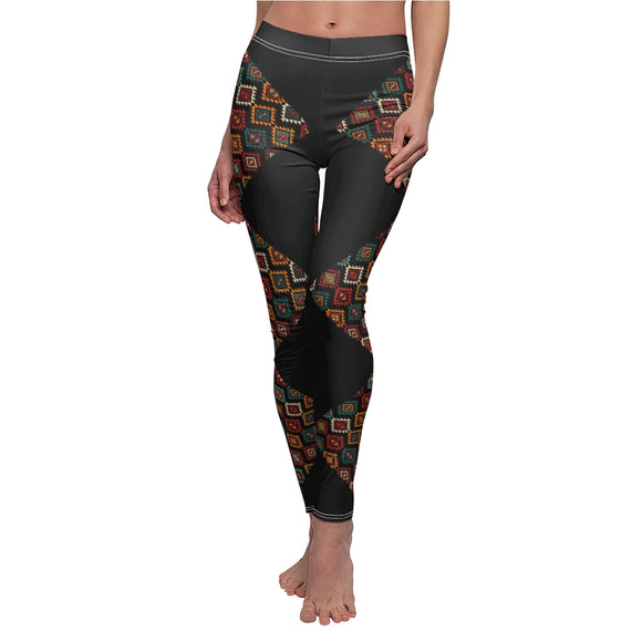 Casual Leggings Tribal Diamond