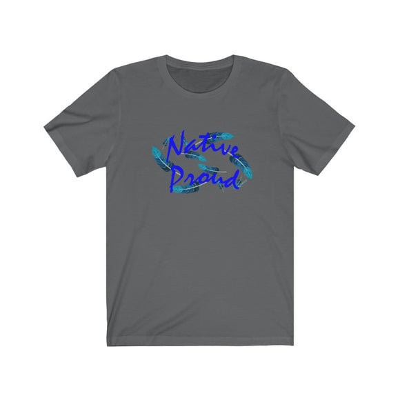 Short Sleeve Tee Unisex NP Blue Feathers