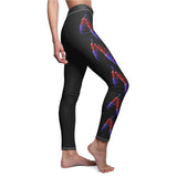 Casual Leggings Double Feather Side