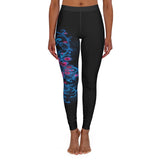 Spandex Leggingz Blue Spiral