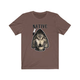 Short Sleeve Tee Unisex Native Wolf