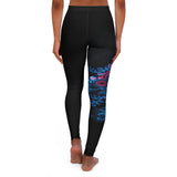 Spandex Leggingz Blue Spiral