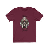 Short Sleeve Tee Native Unisex Proud Skull Headdress